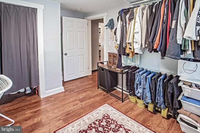 103 Dunn Ln, Pennsville, NJ 08070 - walk in closet with wood finished floors