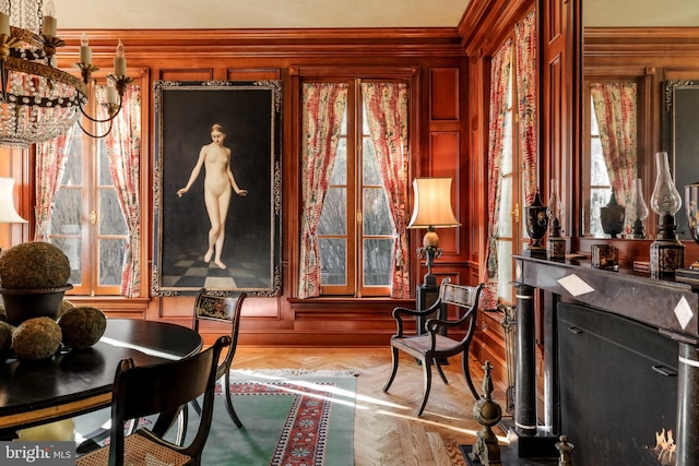 2740 Chain Bridge Rd NW, Washington, DC 20016 - sitting room featuring a wealth of natural light and ornamental molding
