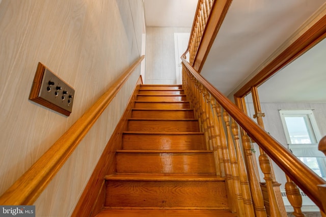 view of staircase