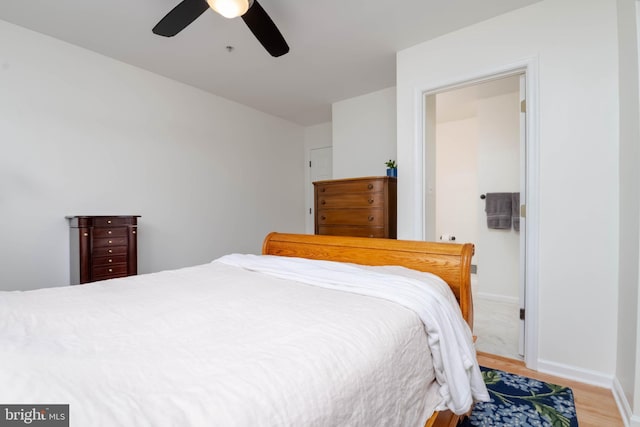 6126 Quiet Times, Columbia, MD 21045 - bedroom featuring light wood-type flooring, baseboards, and ceiling fan