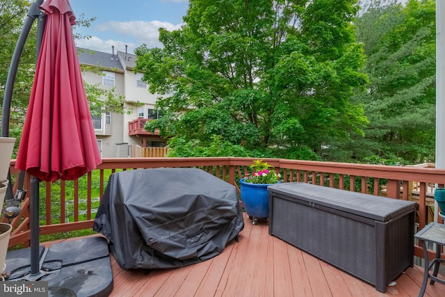 6126 Quiet Times, Columbia, MD 21045 - wooden terrace featuring area for grilling