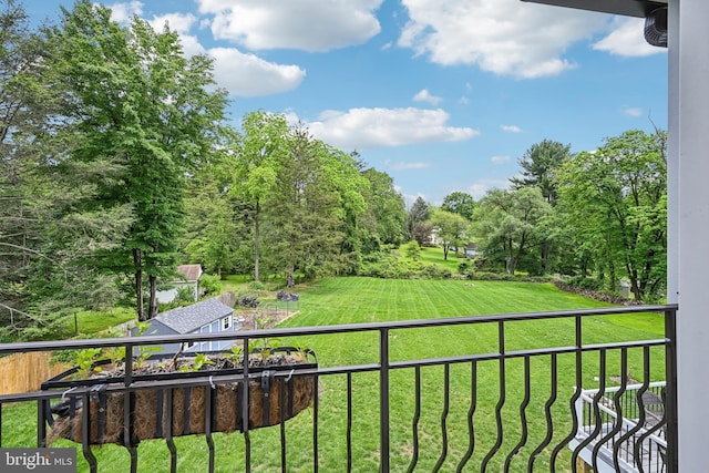 3357 Huntingdon Pike, Huntingdon Valley, PA 19006 - view of grassy yard featuring a balcony