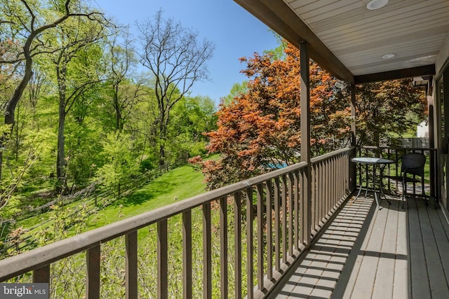 view of deck