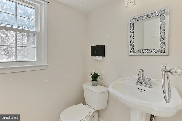 13407 Brookfield Dr, Chantilly, VA 20151 - half bathroom with toilet and a sink