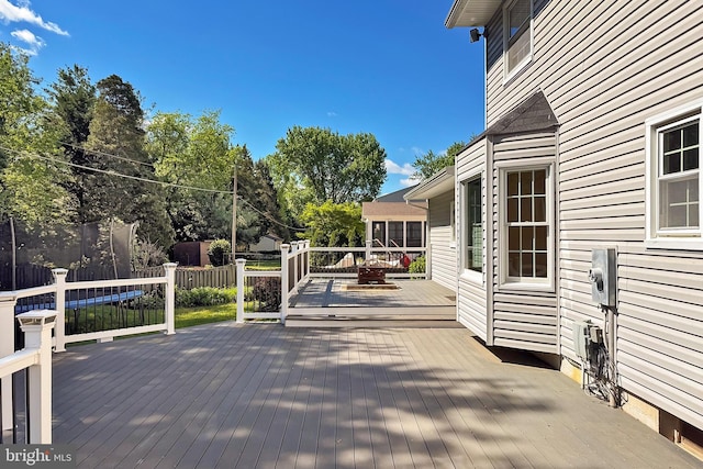 13407 Brookfield Dr, Chantilly, VA 20151 - view of wooden deck