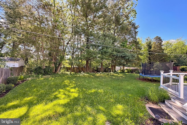 13407 Brookfield Dr, Chantilly, VA 20151 - view of yard featuring a trampoline