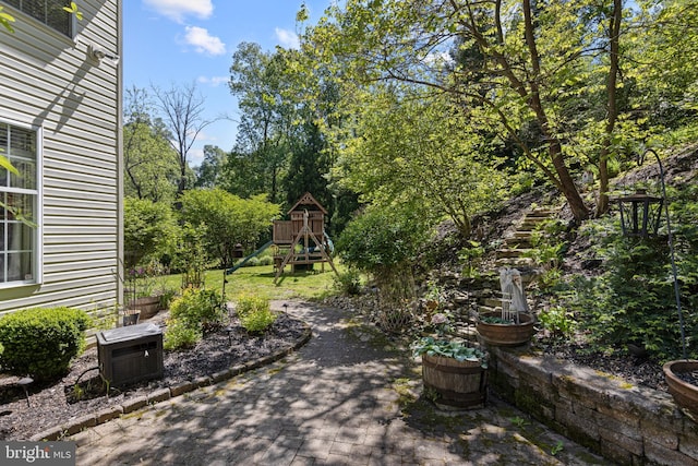 139 Watson Mill Rd, Landenberg, PA 19350 - view of yard with a playground and a patio area