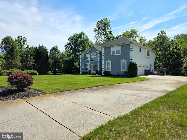 194 Jockey Hollow Run, Woolwich Twp, NJ 08085 - view of front of property featuring an attached garage, driveway, and a front lawn