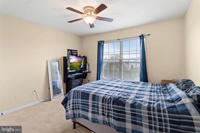 54 Durham Ln, Smyrna, DE 19977 - carpeted bedroom featuring baseboards and ceiling fan