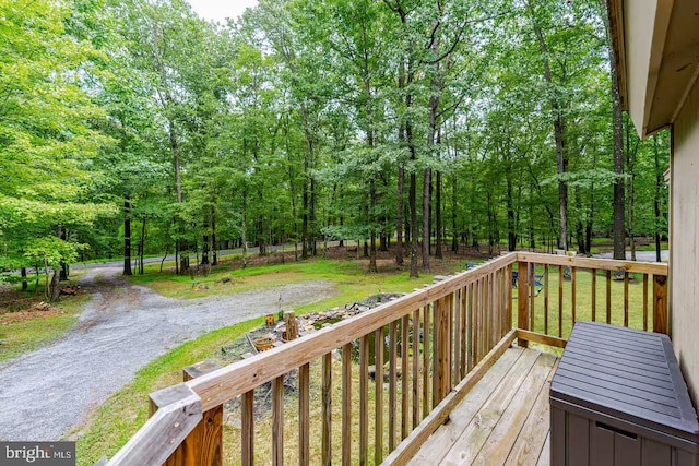 view of wooden terrace