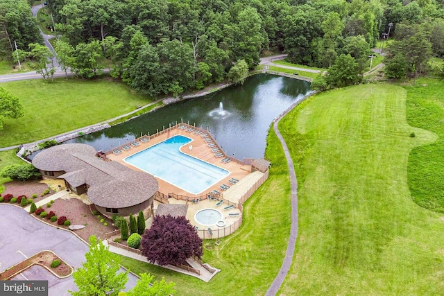 birds eye view of property