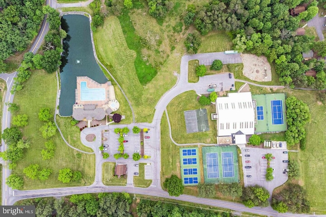 birds eye view of property