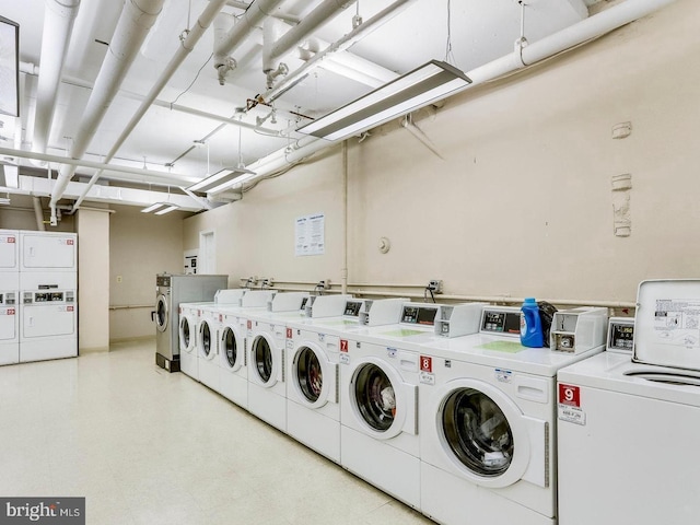 1021 Arlington Blvd Unit 237, Arlington, VA 22209 - community laundry room with washing machine and dryer