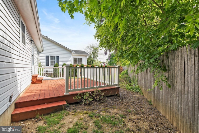 deck with fence