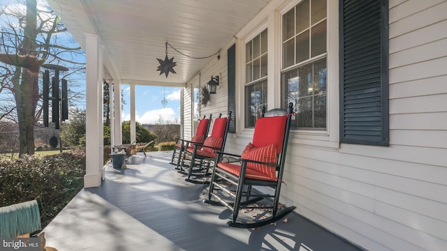 477 Linton Hill Rd, Newtown, PA 18940 - wooden terrace featuring covered porch