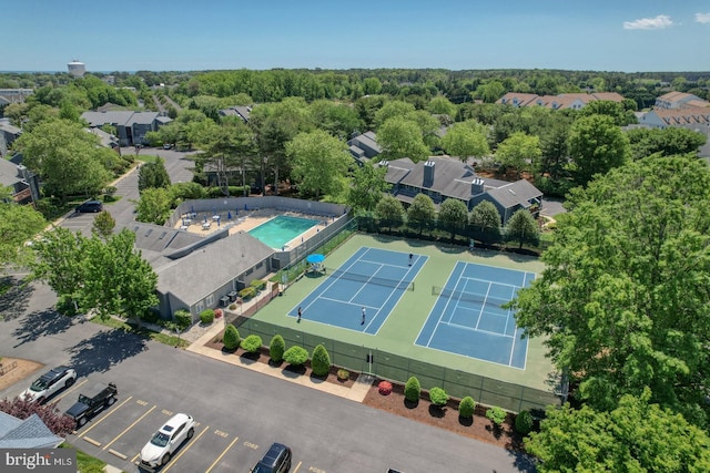 3201 Blue Heron Dr Unit 01, Rehoboth Beach, DE 19971 - drone / aerial view of a pool
