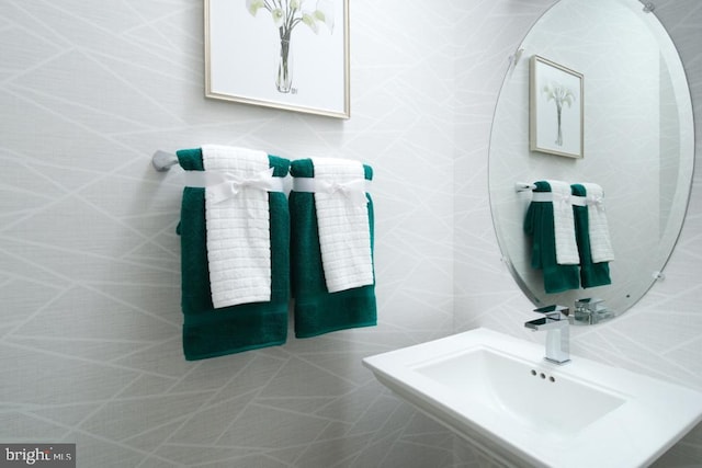 bathroom with a sink