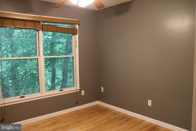 109 Hamlin Dr, Fredericksburg, VA 22405 - spare room with ceiling fan, wood finished floors, and baseboards