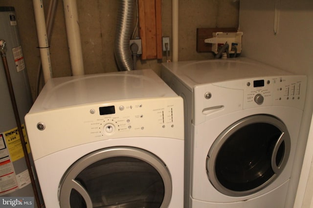 109 Hamlin Dr, Fredericksburg, VA 22405 - washroom featuring independent washer and dryer and water heater