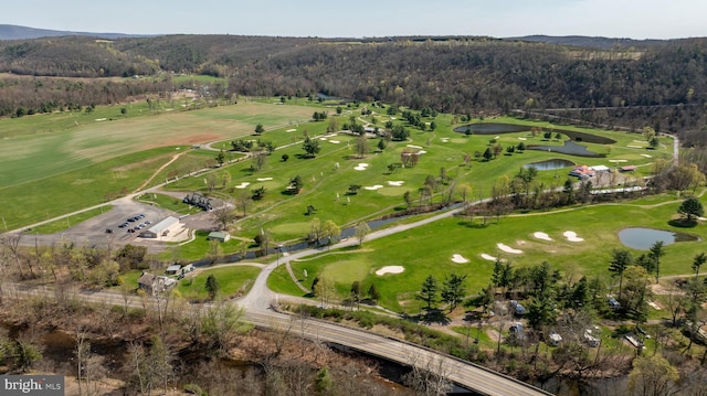 4547 Red Rock Rd, Benton, PA 17814 - bird's eye view with a water and mountain view, golf course view, and a wooded view