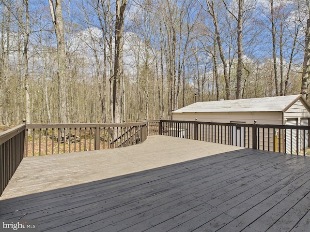 4105 Wilcox Ct, Pocono Lake, PA 18347 - view of wooden terrace