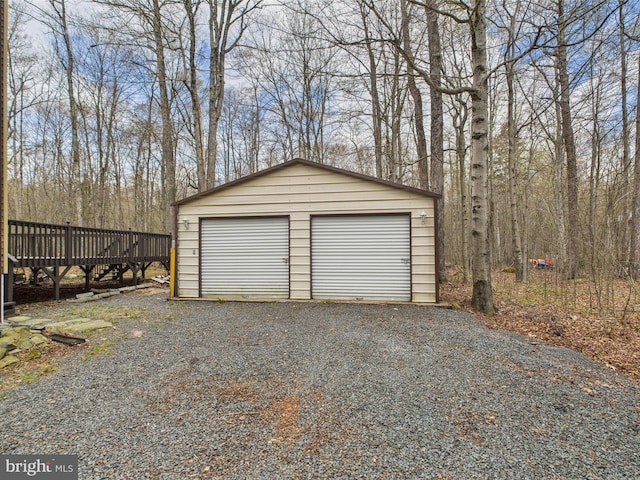 4105 Wilcox Ct, Pocono Lake, PA 18347 - view of detached garage