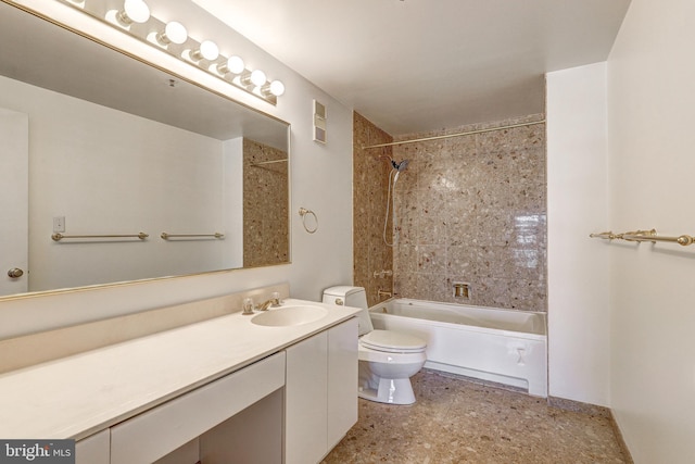 250 President St Unit 308, Baltimore, MD 21202 - full bathroom featuring vanity, bathtub / shower combination, toilet, and visible vents