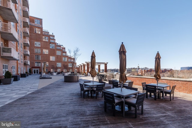 250 President St Unit 308, Baltimore, MD 21202 - exterior space with outdoor dining space