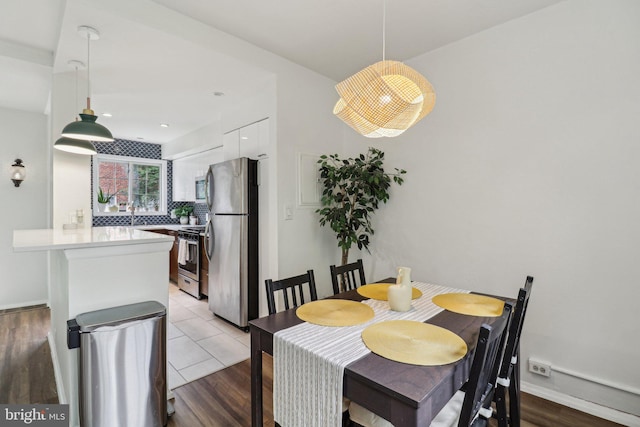 1240 Martha Custis Dr, Alexandria, VA 22302 - dining space with wood finished floors