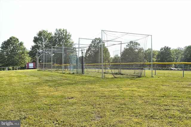 view of property's community with fence