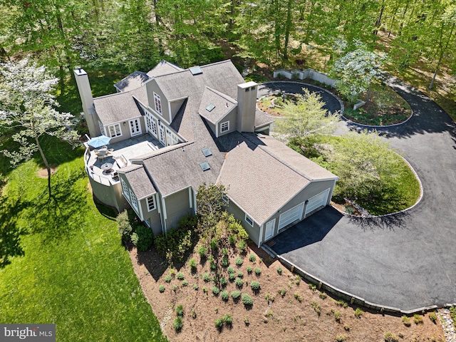 birds eye view of property