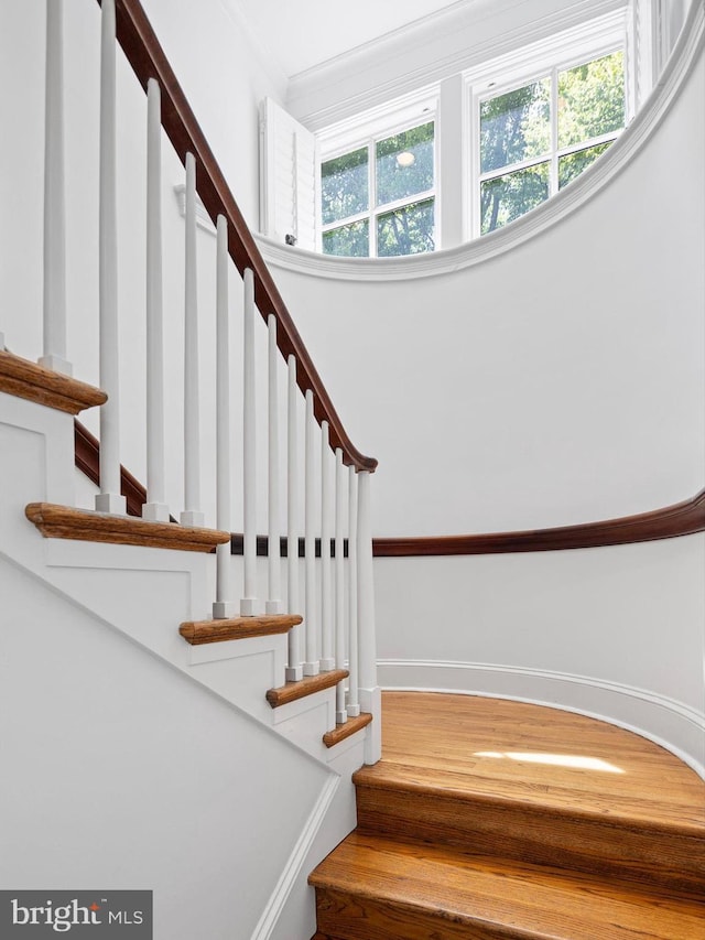 view of stairway