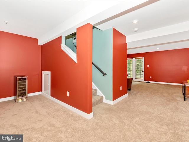 2004 Quandary Dr, Frederick, MD 21702 - interior space featuring baseboards, carpet flooring, recessed lighting, and stairway