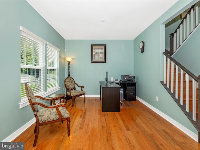 2004 Quandary Dr, Frederick, MD 21702 - office area with baseboards and light wood finished floors