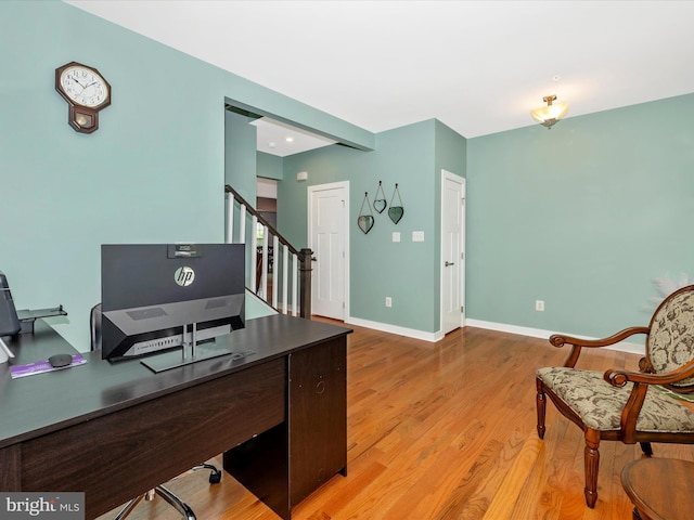 2004 Quandary Dr, Frederick, MD 21702 - home office with baseboards and light wood-style floors