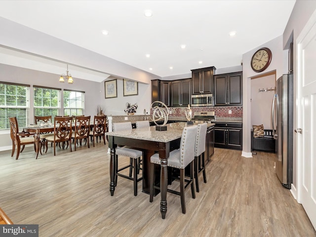 2004 Quandary Dr, Frederick, MD 21702 - dining area with recessed lighting, light wood-type flooring, and a chandelier