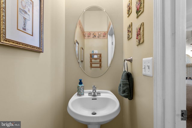 bathroom with a sink