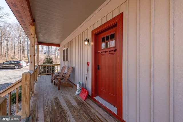 193 Greenbrier Dr, Mc Henry, MD 21541 - wooden deck featuring covered porch