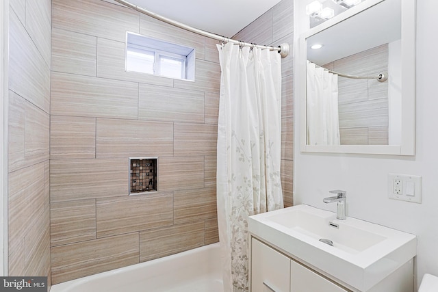 2325 W Thompson St, Philadelphia, PA 19121 - full bath featuring shower / bath combination with curtain and vanity