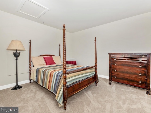 5303 Crape Myrtle Dr, Frederick, MD 21703 - carpeted bedroom featuring baseboards and attic access