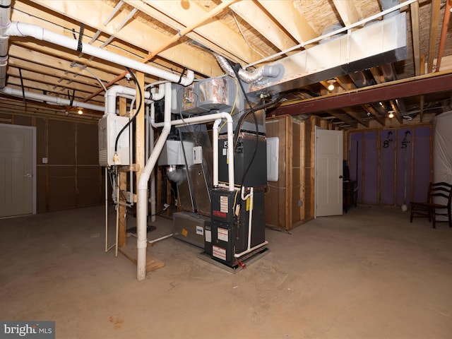 5303 Crape Myrtle Dr, Frederick, MD 21703 - unfinished below grade area featuring heating unit