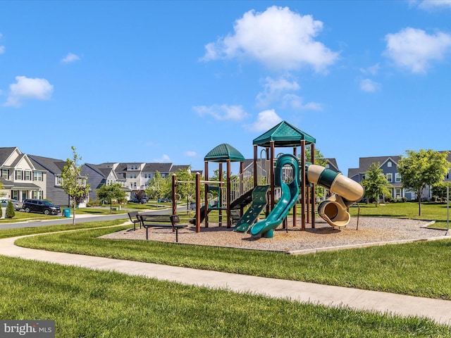 5303 Crape Myrtle Dr, Frederick, MD 21703 - community playground with a lawn and a residential view