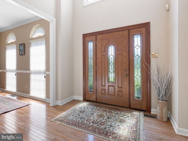 345 Jessica Dr, Middletown, DE 19709 - entryway with light wood-style floors, baseboards, visible vents, and a wealth of natural light