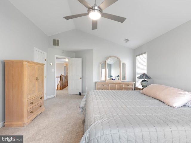 345 Jessica Dr, Middletown, DE 19709 - bedroom featuring baseboards, ceiling fan, light carpet, and visible vents