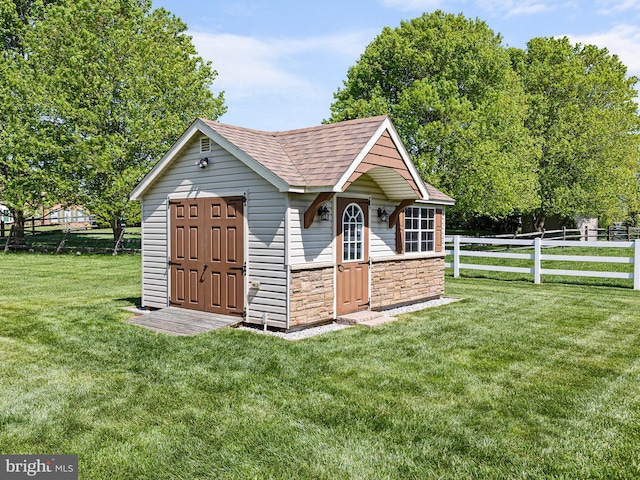 345 Jessica Dr, Middletown, DE 19709 - view of outbuilding with fence and an outdoor structure