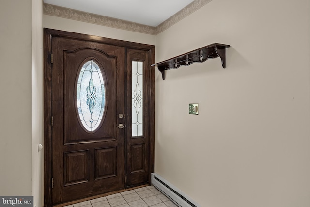 48 Dunstable Rd, Southampton, NJ 08088 - entrance foyer featuring light tile patterned flooring and baseboards