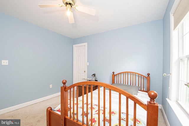 105 Fairfield Dr, Winchester, VA 22602 - bedroom with carpet flooring, baseboards, and ceiling fan
