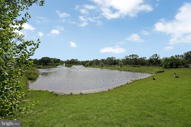 view of water feature