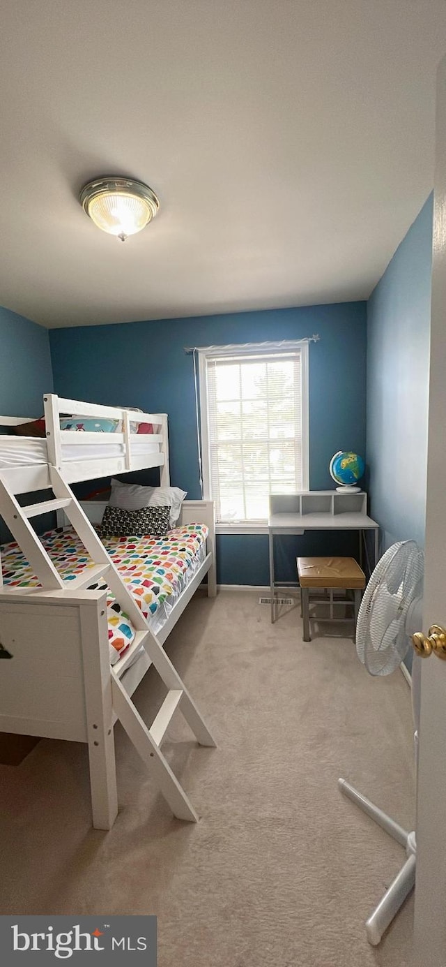 bedroom with carpet flooring