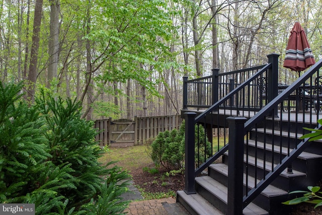 13073 Taverner Loop, Woodbridge, VA 22192 - exterior space featuring stairs, a gate, and fence